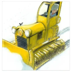 Boer Boris in de sneeuw