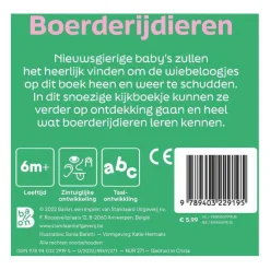 Boerderijdieren - Kartonboek met Wiebeloogjes