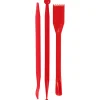 Boetseergereedschap Rood, 3st.