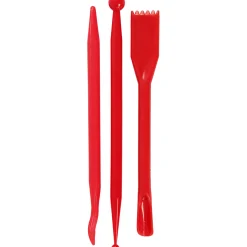 Boetseergereedschap Rood, 3st.