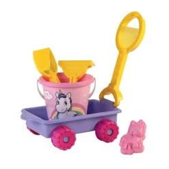 Bolderkar met Eenhoorn Strandset, 5dlg.