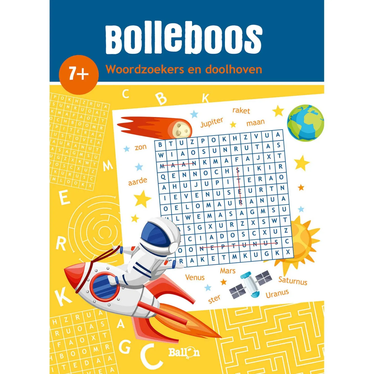 Bolleboos - Woordzoekers en doolhoven (7+)