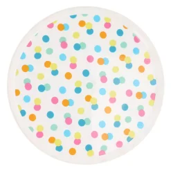 Bordjes met Stippen 22,5cm, 4st.