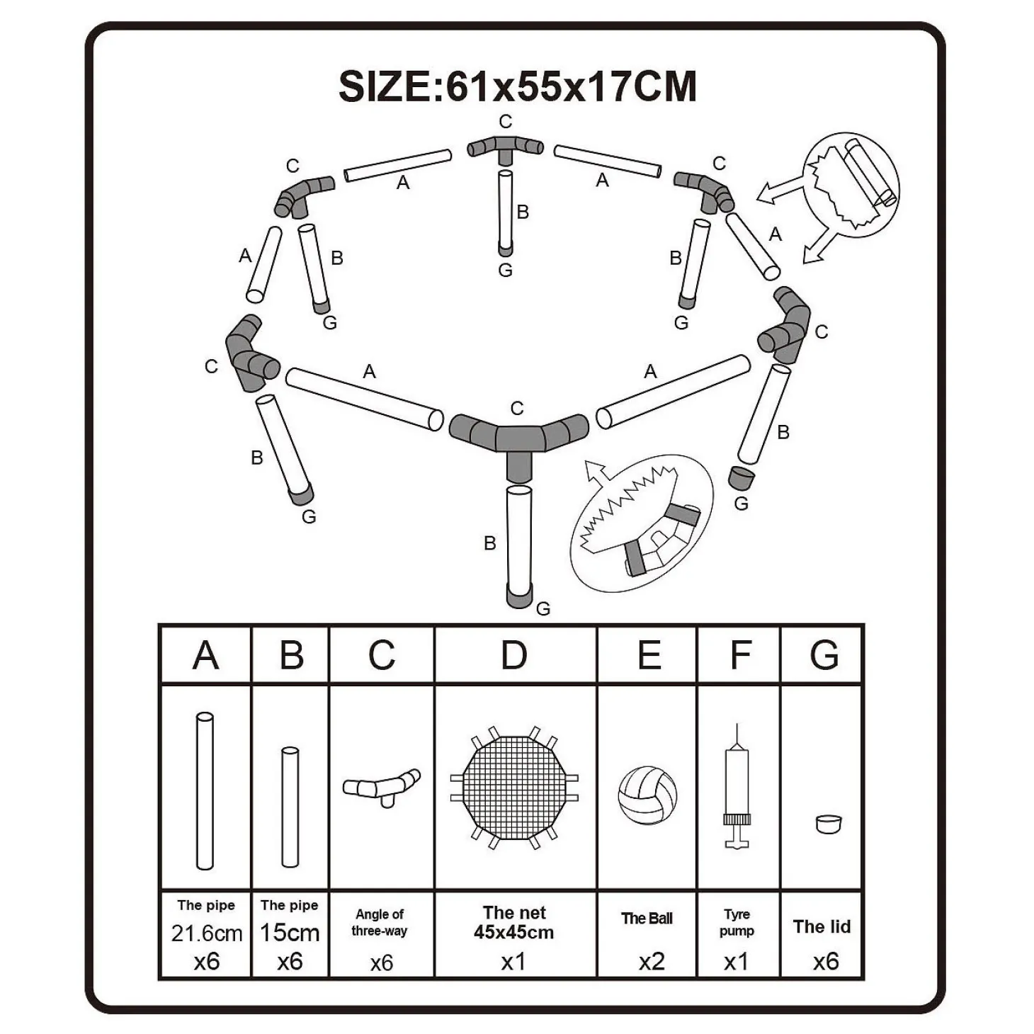 Bouncing Tafel Outdoor