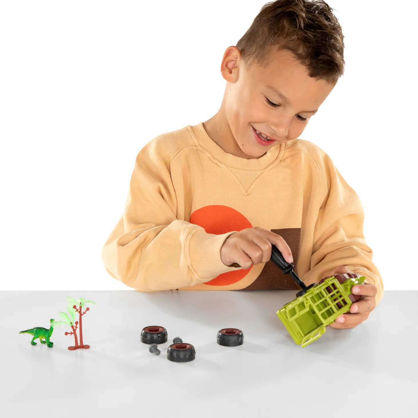 Bouw Auto Dino met Kooi