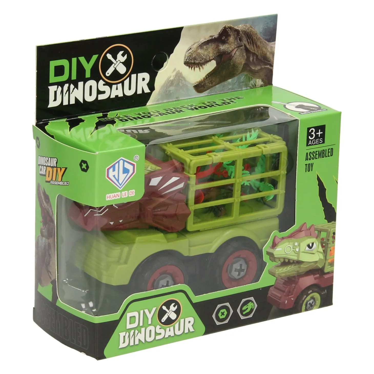 Bouw Auto Dino met Kooi