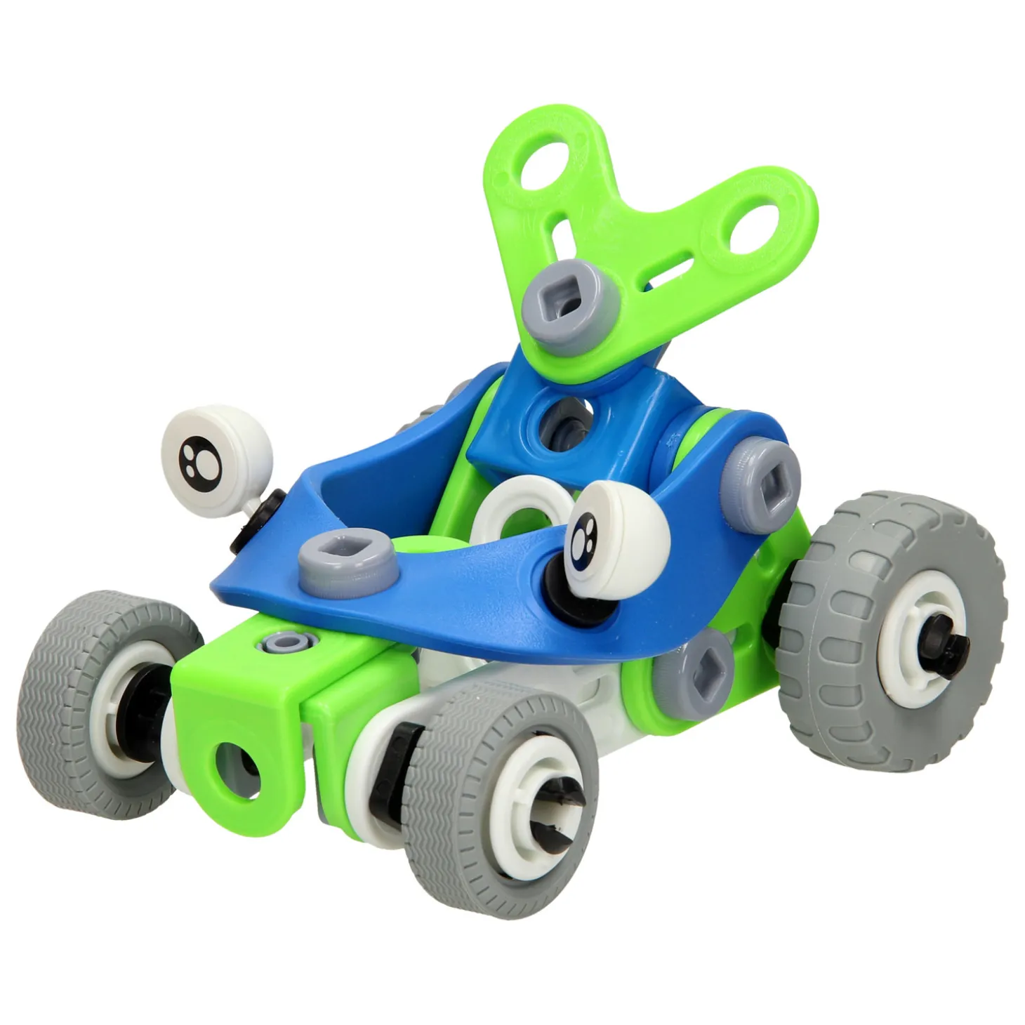 Bouw- en Speelset Racewagens 2in1, 52dlg.