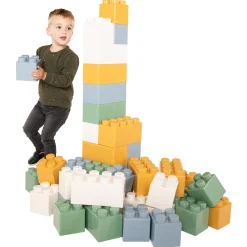 Bouwblokken XXL Pastelkleuren - 45dlg.