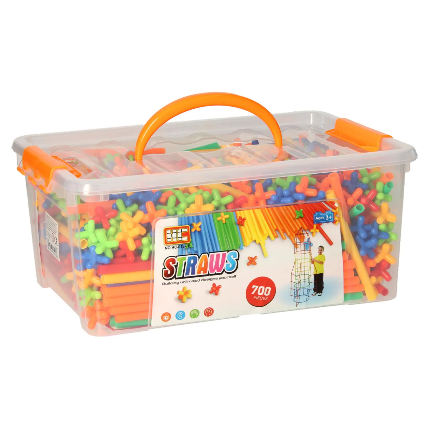 Bouwrietjes in Opbergbox, 700dlg.