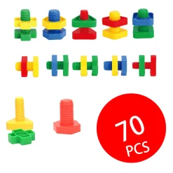 Bouwschroeven in Opbergbox, 70dlg.