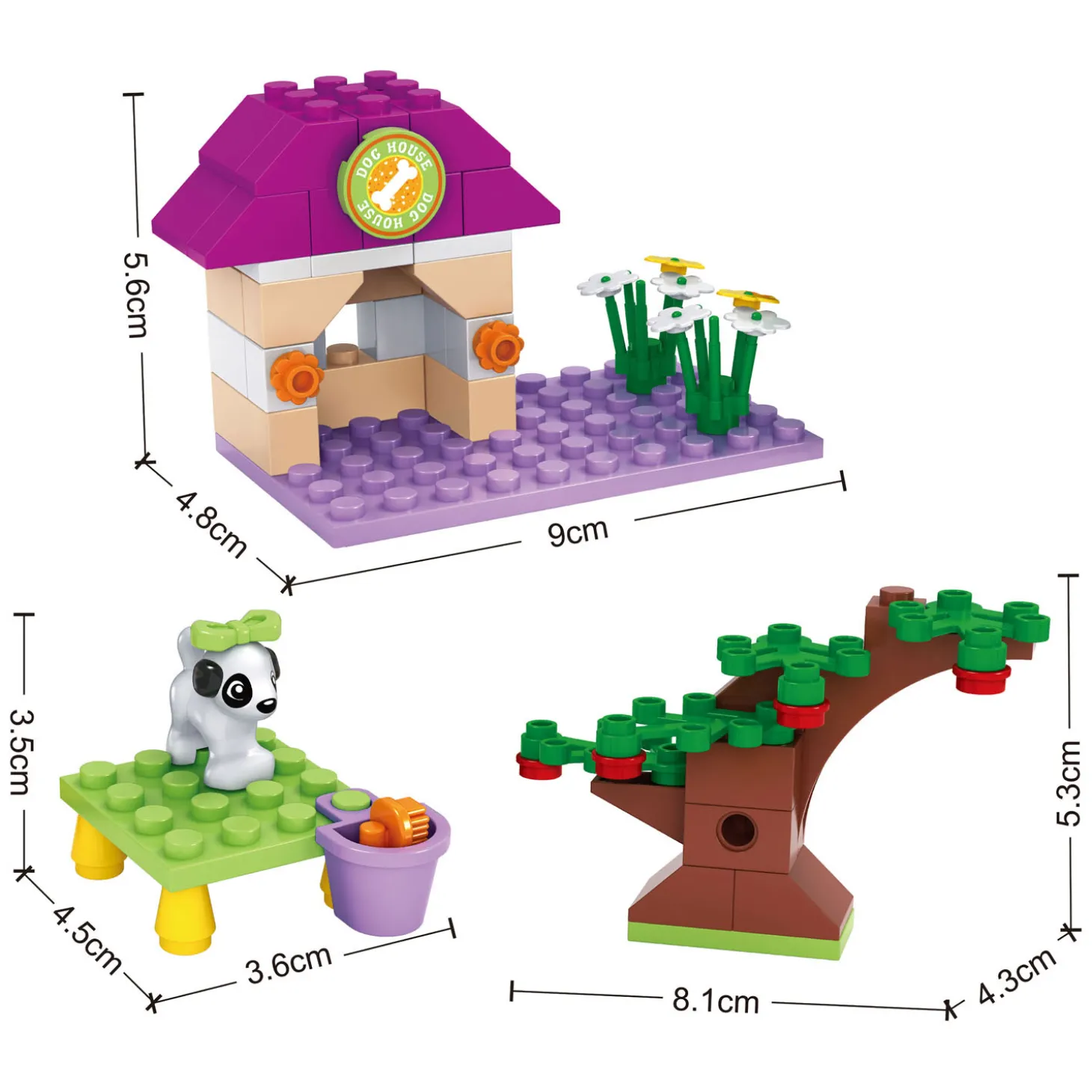 Bouwset Honden Speelplaats - 76dlg.