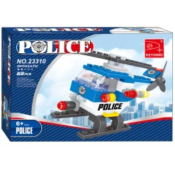 Bouwset Politie Helicopter - 68 dlg.