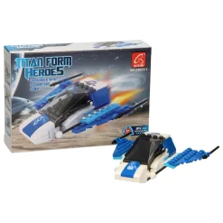 Bouwset Titan Heroes - Space Blauw - 84dlg.
