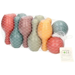 Bowlingset Pastel Kleuren, 12dlg.