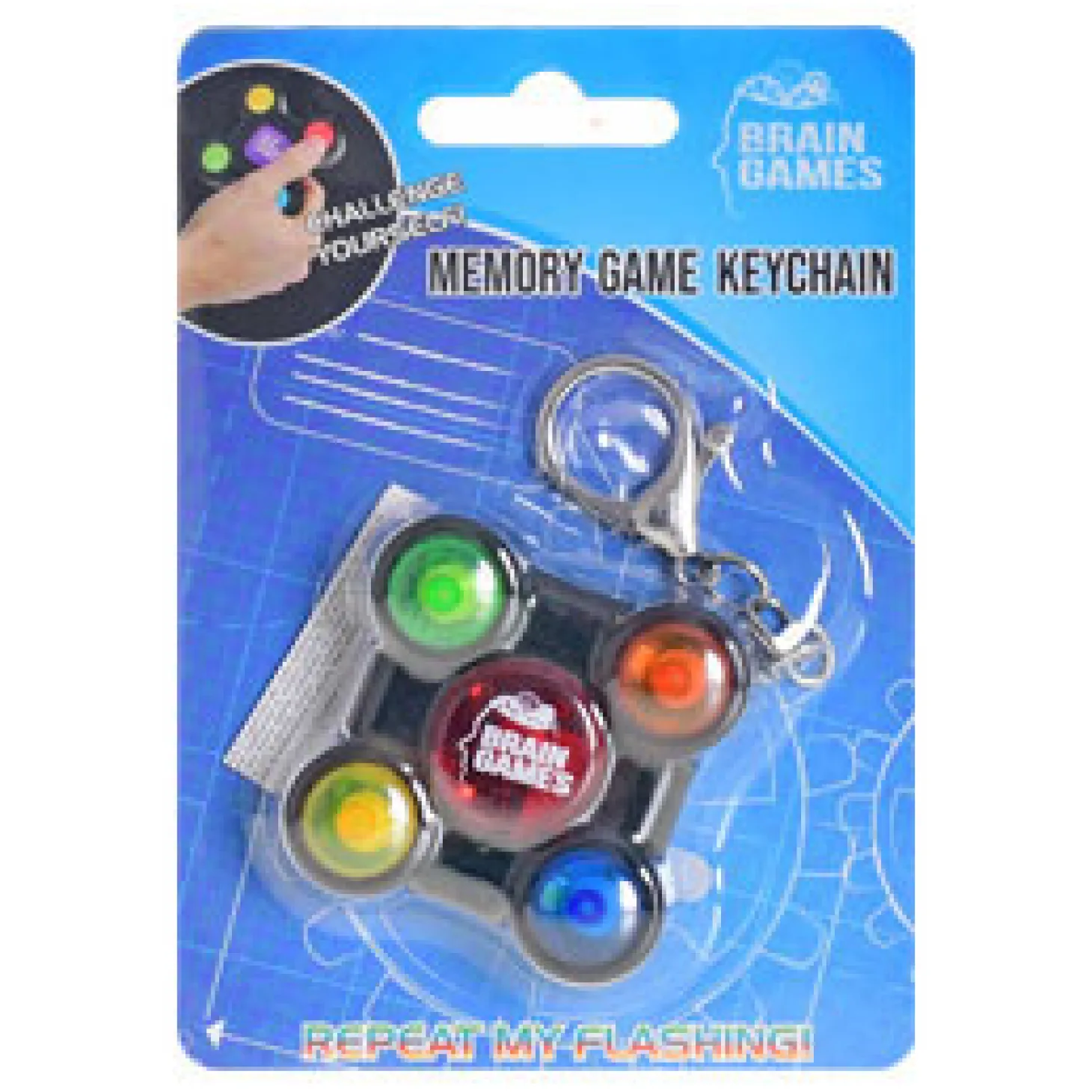 Brain Games Memory Game Sleutelhanger