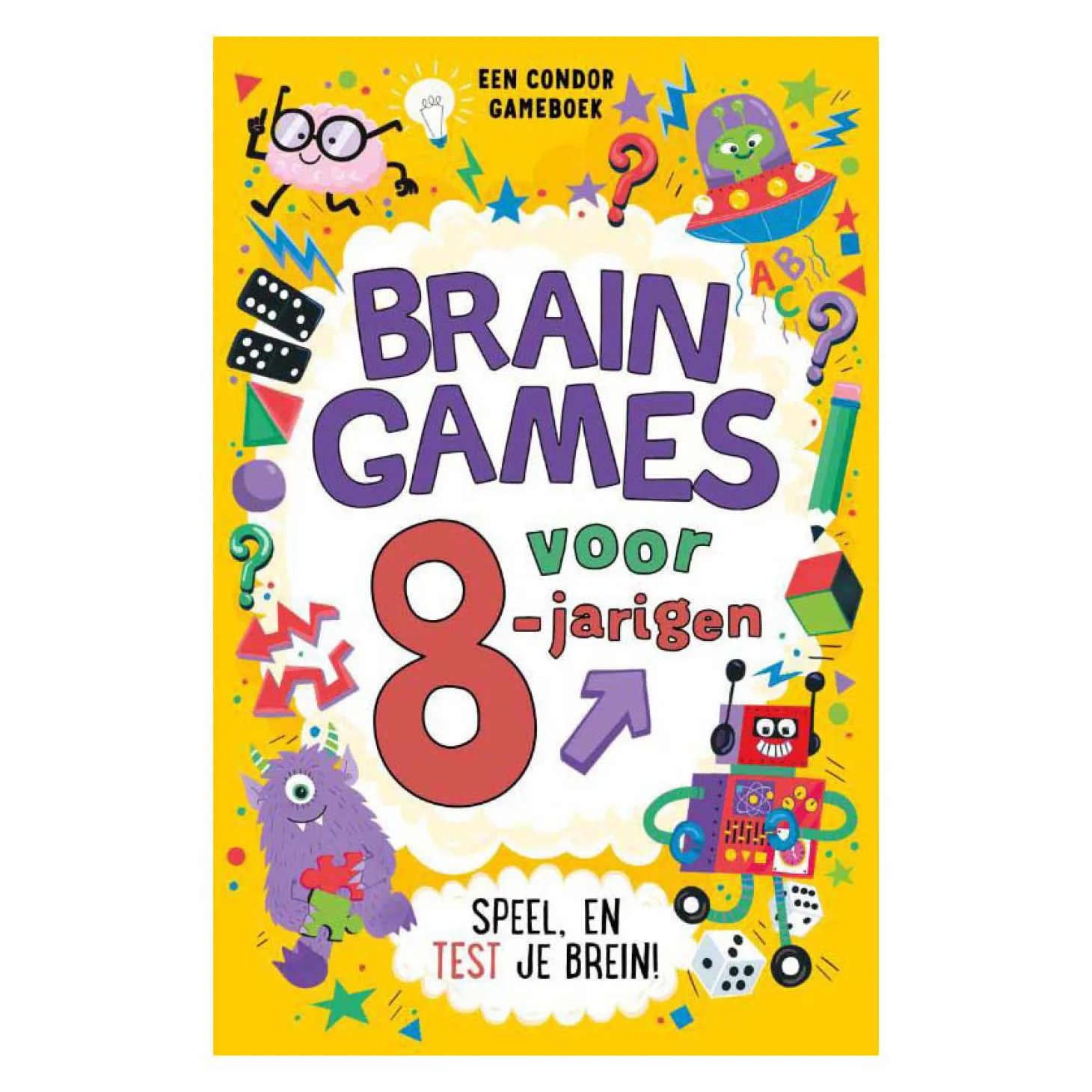 Braingames voor 8-jarigen Spelletjesboek