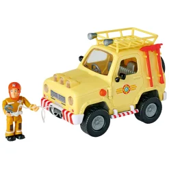 Brandweerman Sam Mountain 4x4 Jeep met Figuur