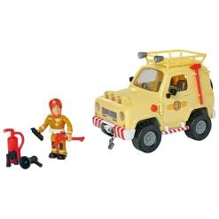 Brandweerman Sam Mountain 4x4 Jeep met Figuur
