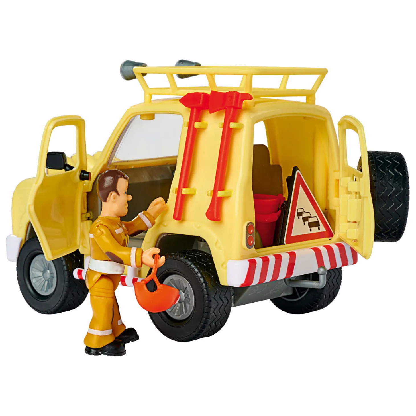 Brandweerman Sam Mountain 4x4 Jeep met Figuur