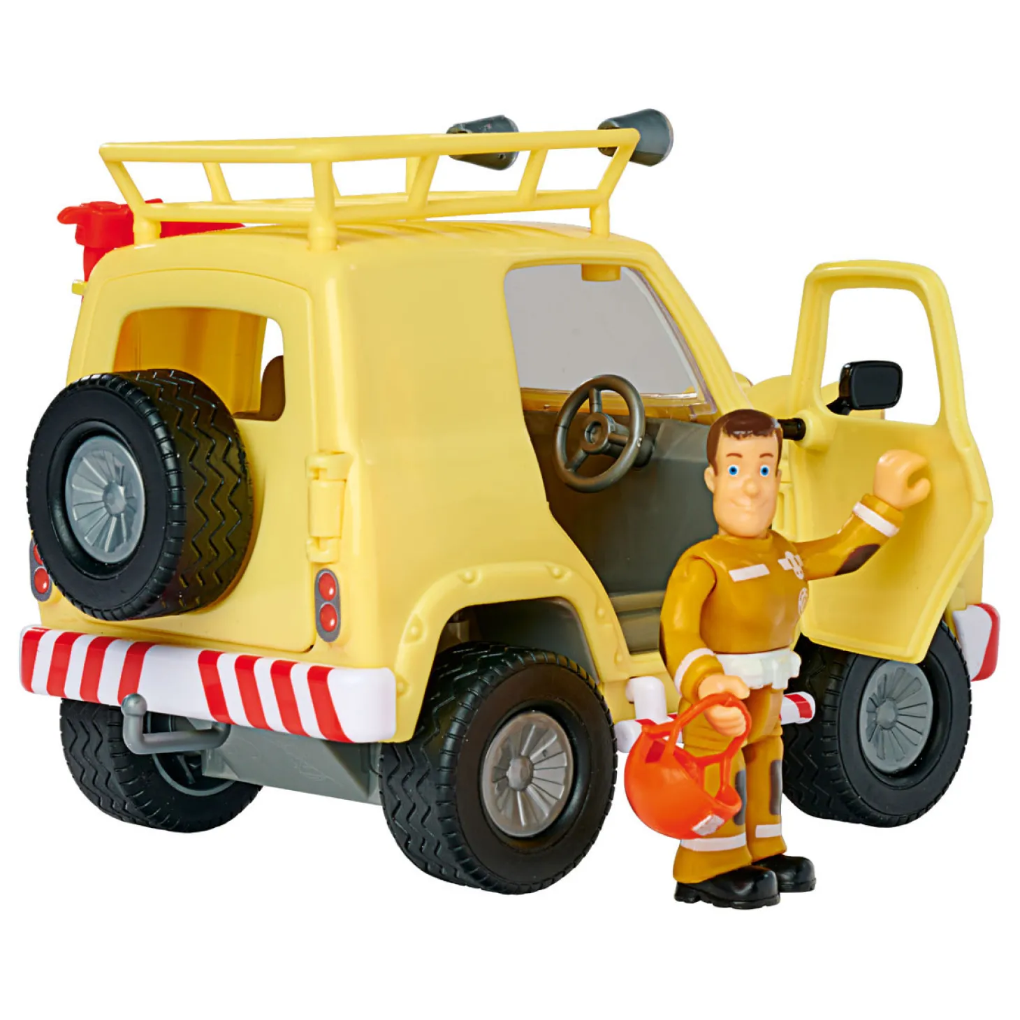Brandweerman Sam Mountain 4x4 Jeep met Figuur