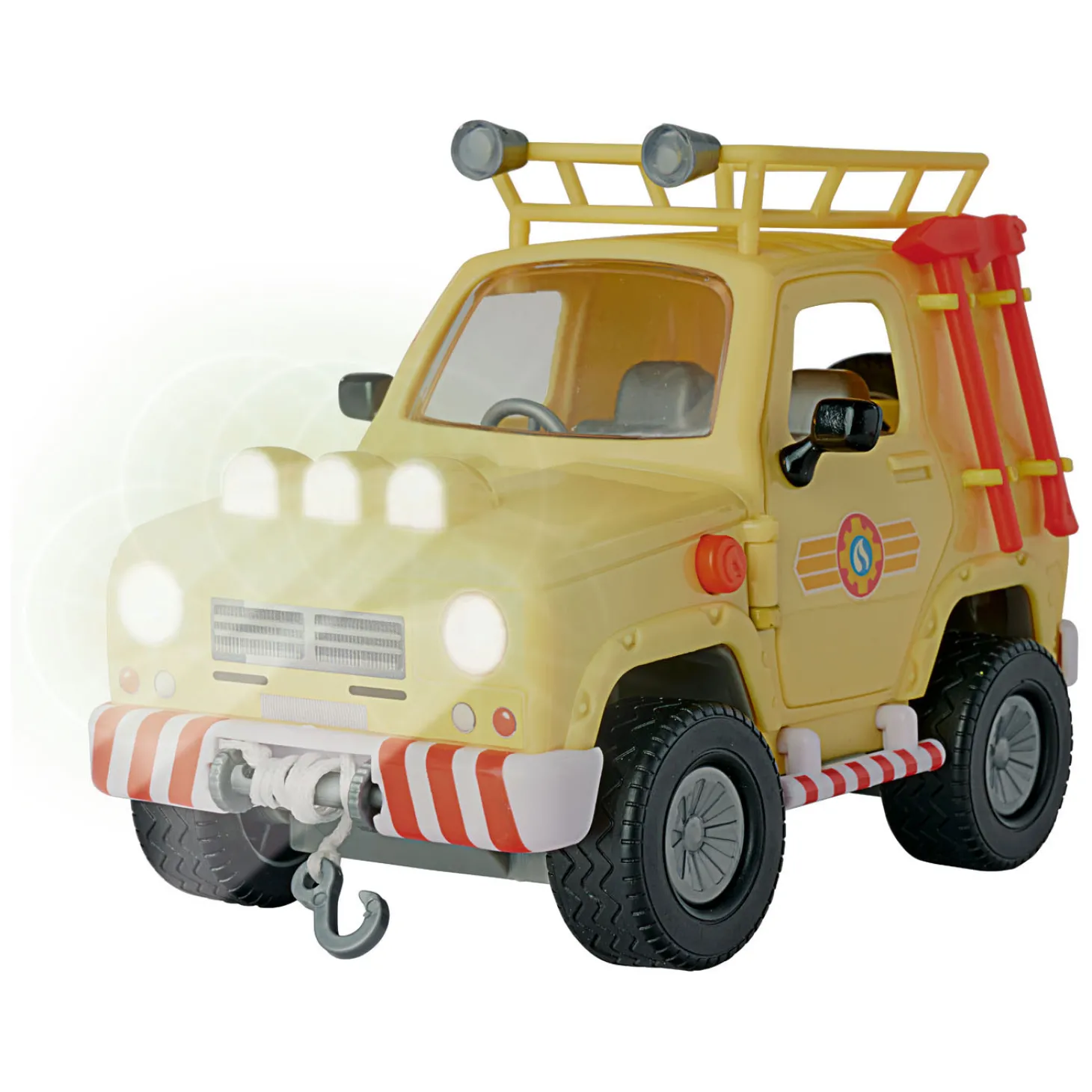 Brandweerman Sam Mountain 4x4 Jeep met Figuur