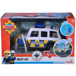 Brandweerman Sam Politie Auto 4x4 met Figuur