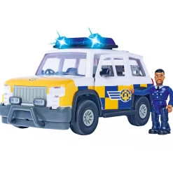 Brandweerman Sam Politieauto met Speelfiguur