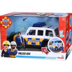 Brandweerman Sam Politieauto met Speelfiguur