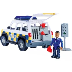 Brandweerman Sam Politieauto met Speelfiguur