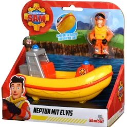 Brandweerman Sam Reddingsboot met Speelfiguur Elvis