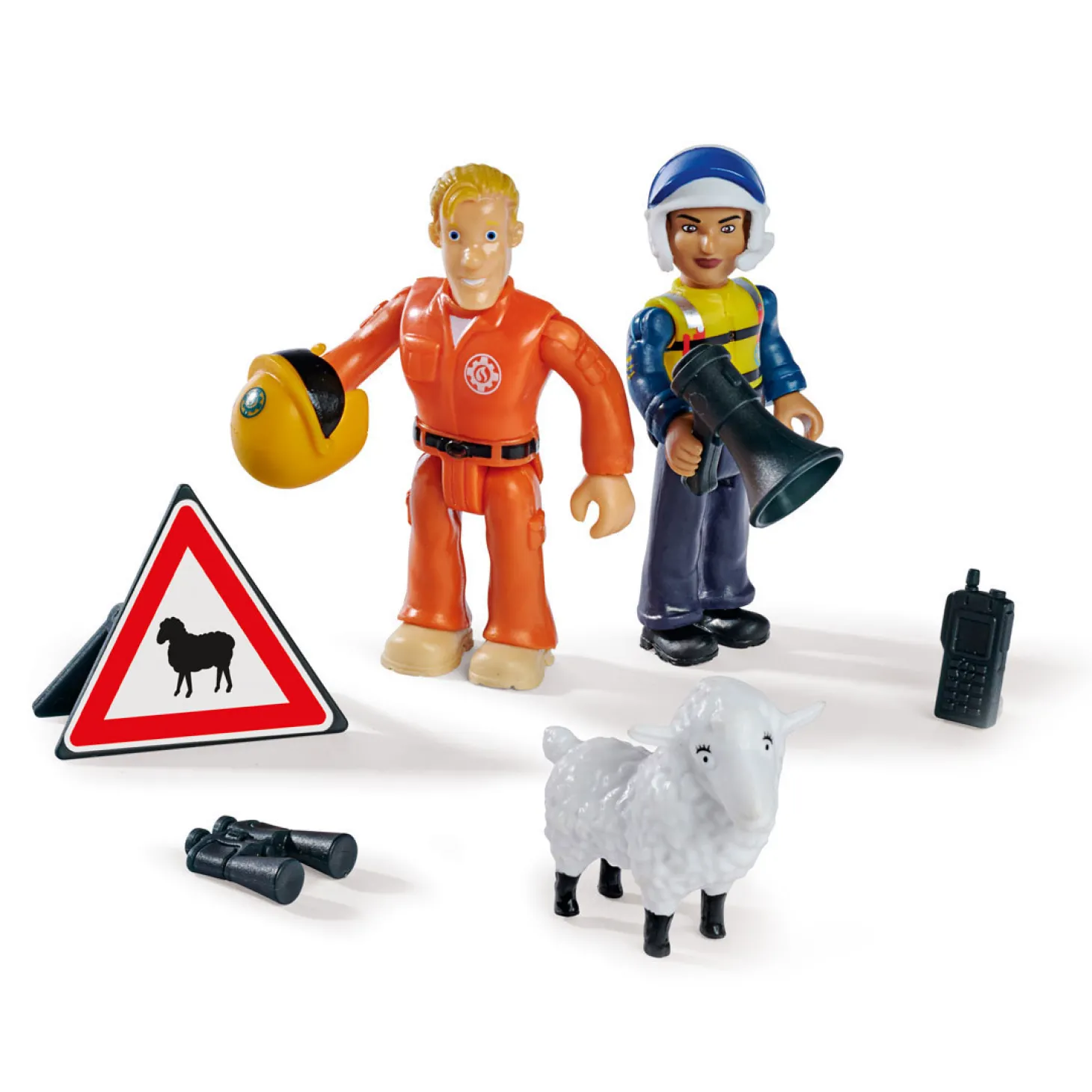 Brandweerman Sam Speelfiguren - Rose, Tom, Woolly