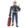 Bruder Bworld Brandweerman met Toebehoren 1:16