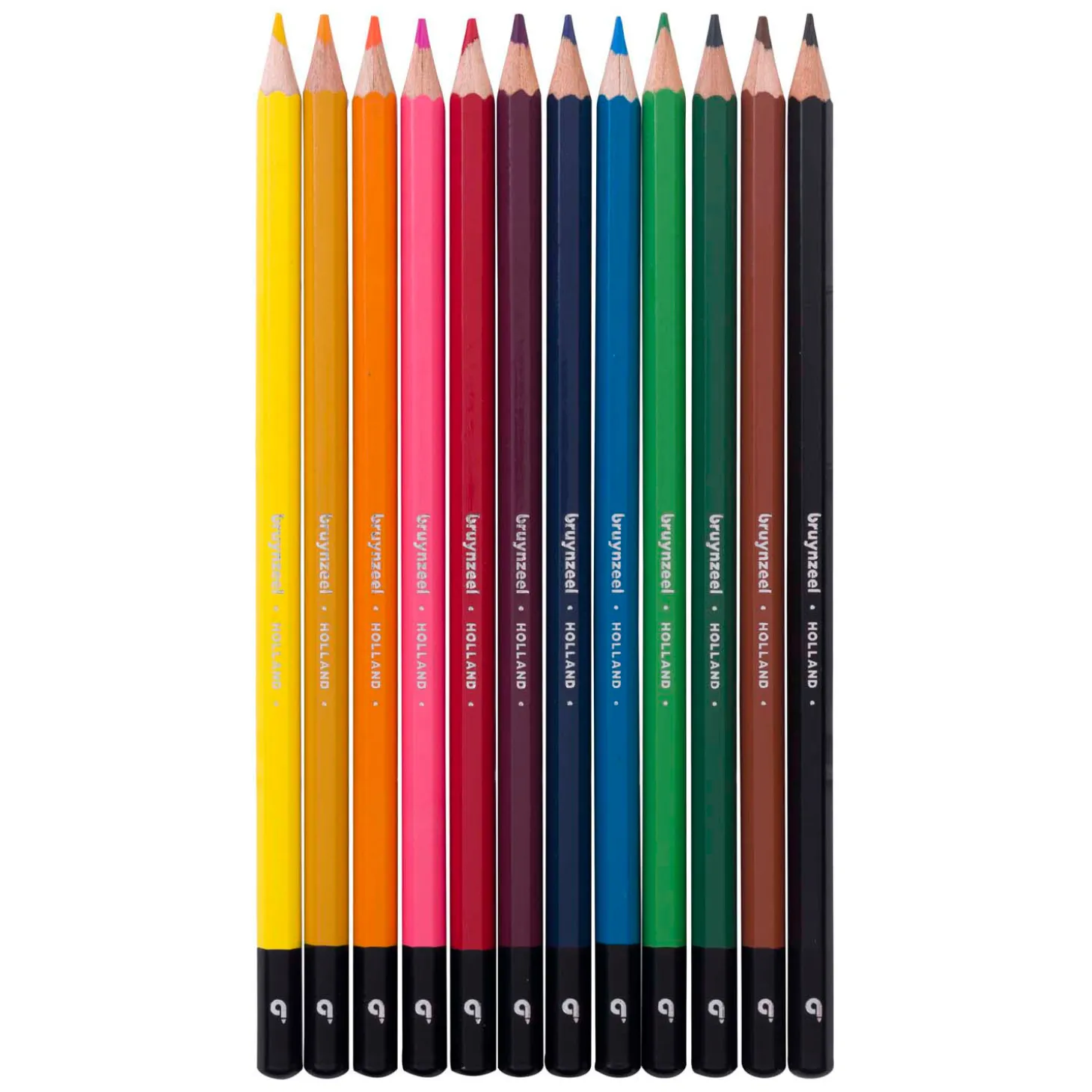 Bruynzeel Kleurpotloden Blik, 12 Kleuren