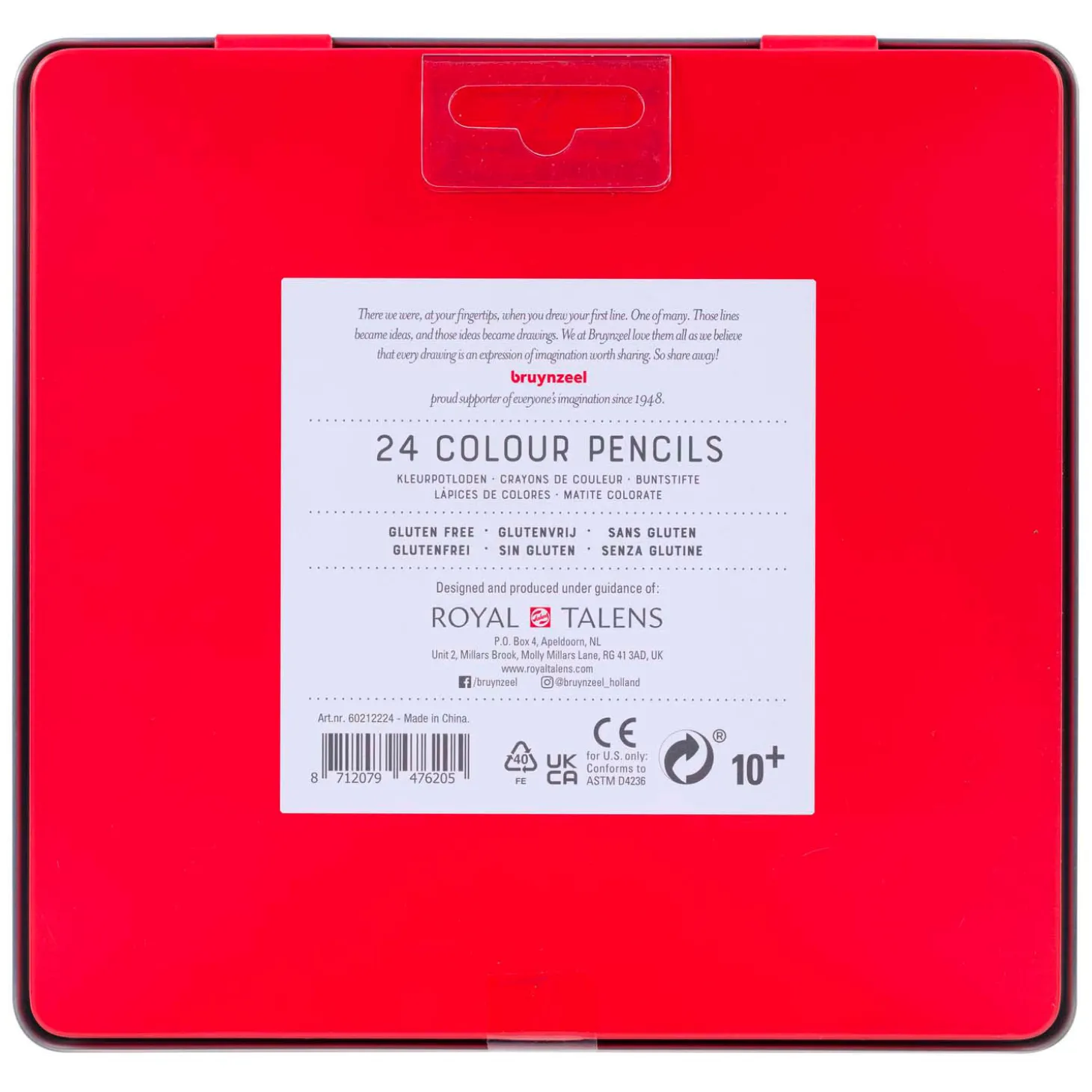 Bruynzeel Kleurpotloden Blik, 24 Kleuren