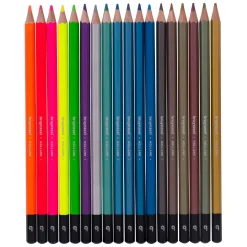 Bruynzeel Kleurpotloden Blik metallic & Neon, 18 Kleuren