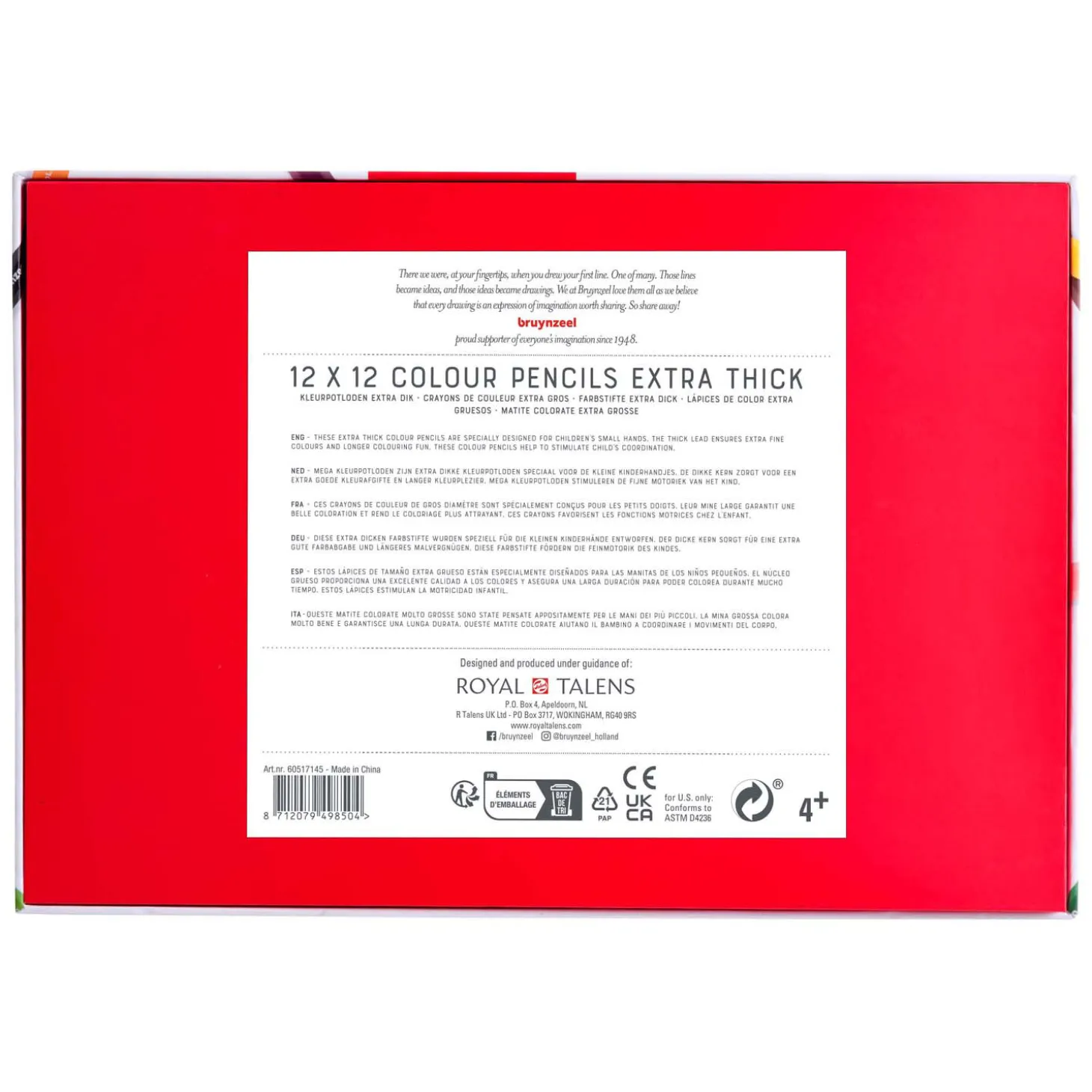 Bruynzeel Mega Kleurpotlodenset, 12x12 Kleuren