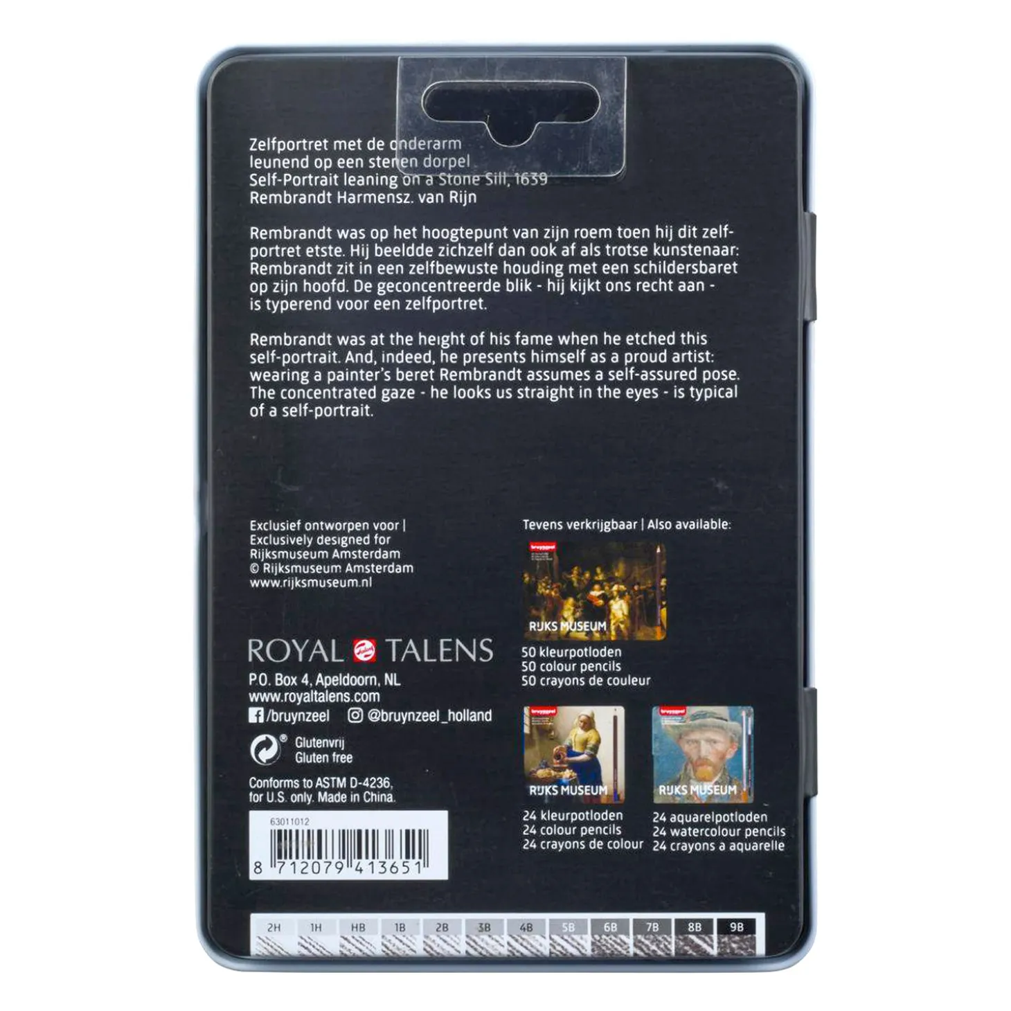 Bruynzeel Rijksmuseum Grafietpotloden, 12st.
