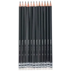 Bruynzeel Teens Hb Grafietpotlood met Gumtip Set 12