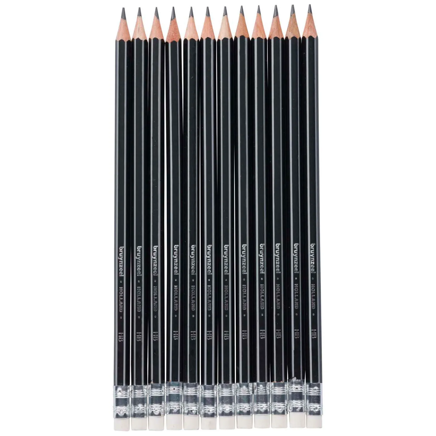 Bruynzeel Teens Hb Grafietpotlood met Gumtip Set 12