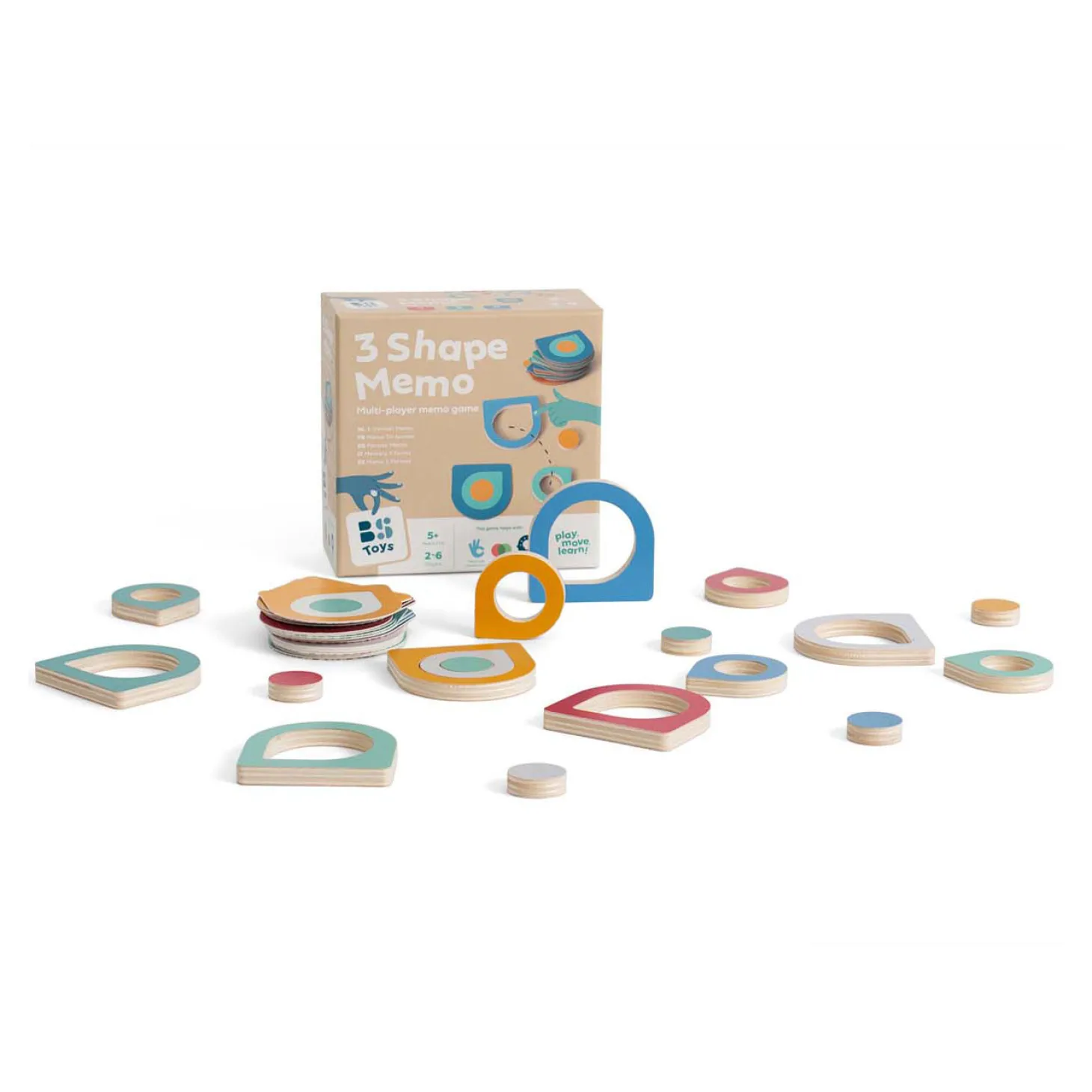 BS Toys 3 Vormen Memo