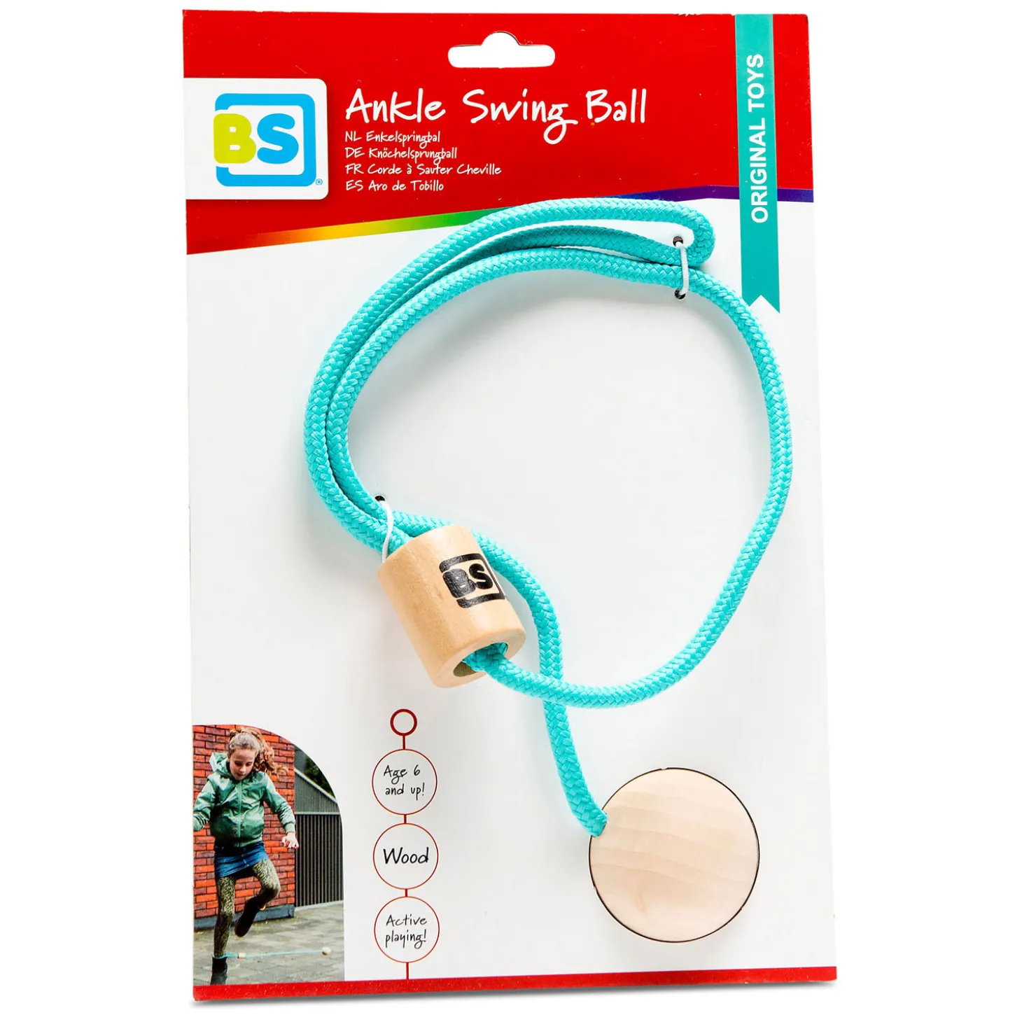 BS Toys Enkelspringbal Blauw