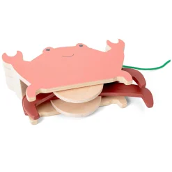 BS Toys Houten Krab met Trekkoord