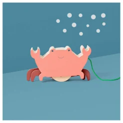 BS Toys Houten Krab met Trekkoord