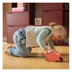 BS Toys Houten Krab met Trekkoord