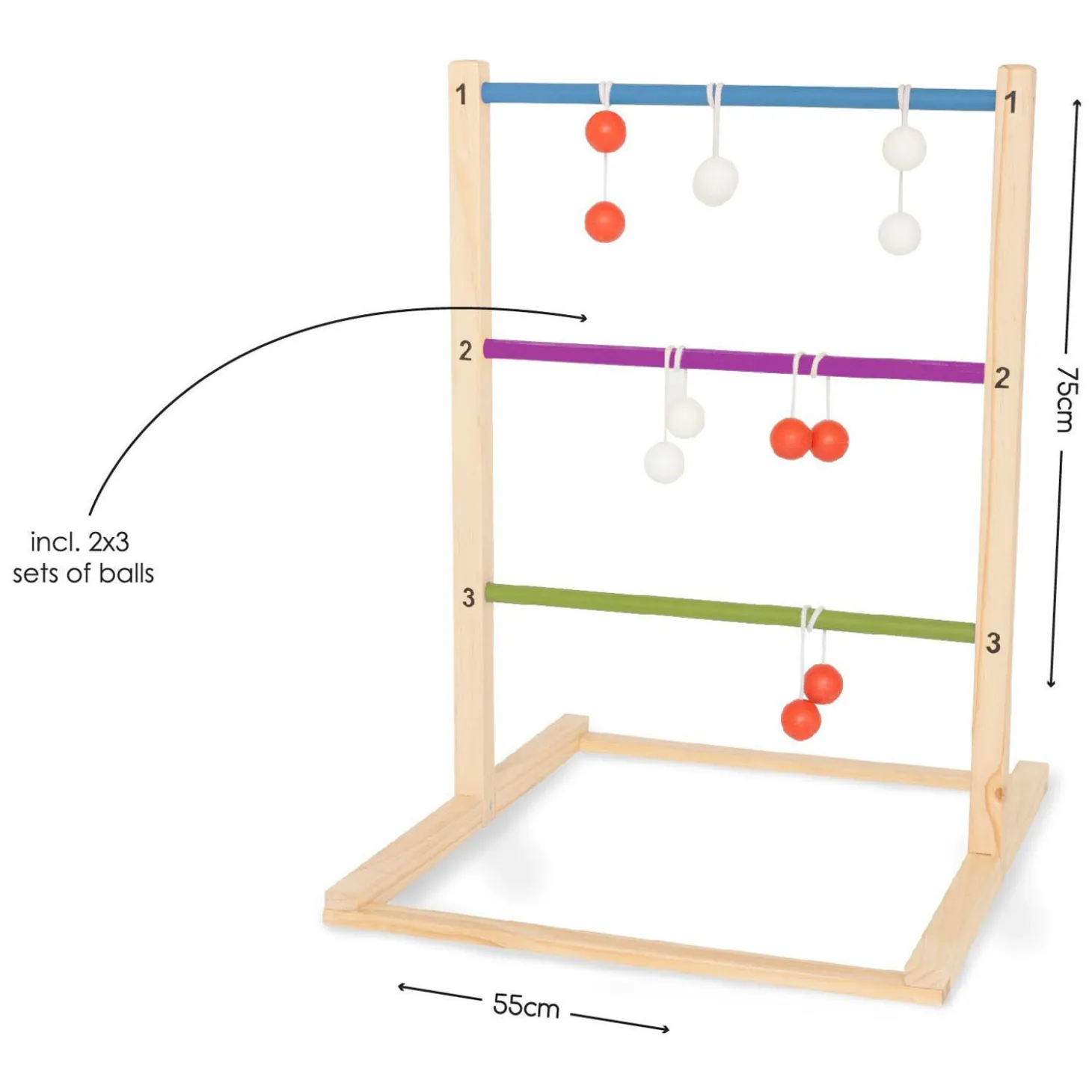 BS Toys Houten Ladderspel Werpspel, 7dlg.