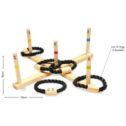 BS Toys Houten Ringwerpspel, 6dlg.