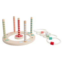 BS Toys Houten Ringwerpspel met Strepen, 7dlg.