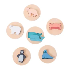 BS Toys Houten Vormenpuzzel, 6st.