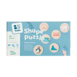 BS Toys Houten Vormenpuzzel, 6st.