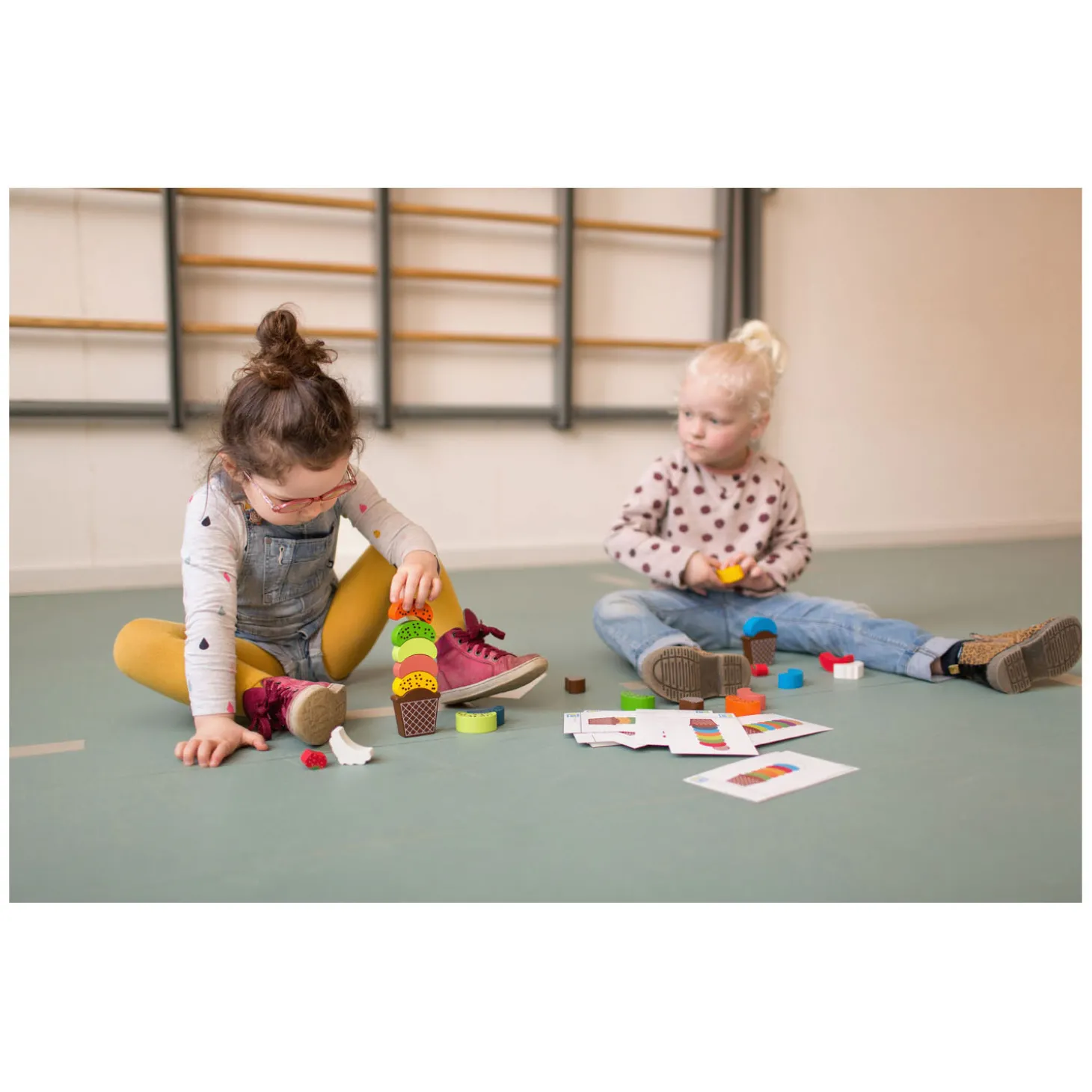 BS Toys IJs Creaties Hout - Balans en Stapelspel